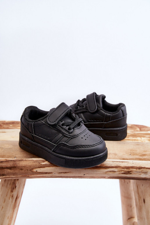 Vaikiški klasikinio modelio sportiniai bateliai juodos spalvos Marlin