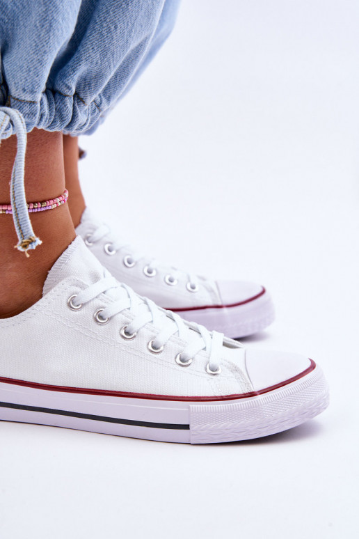 Moteriški klasikinio stiliaus sportiniai bateliai baltos spalvos Vegas