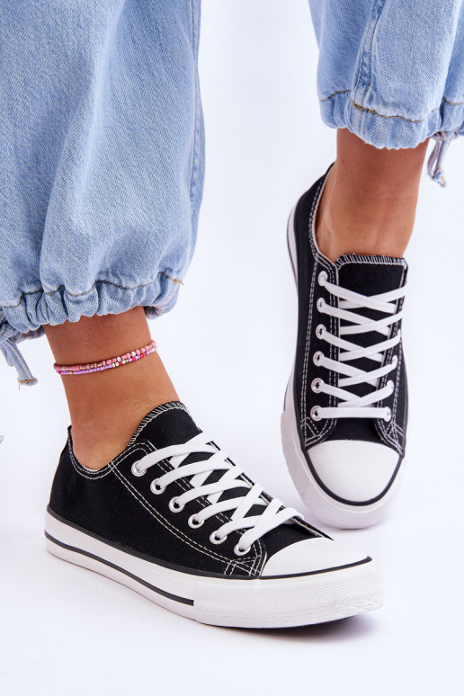 Moteriški klasikinio stiliaus sportiniai bateliai Juodos spalvos Vegas