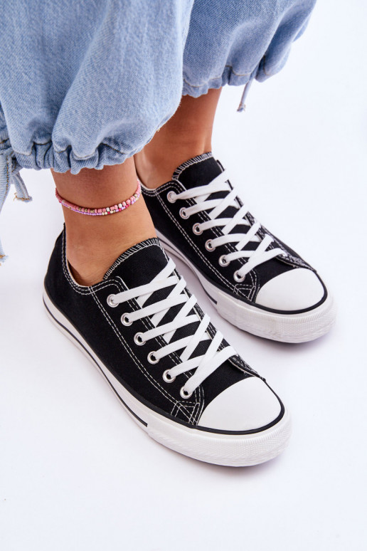 Moteriški klasikinio stiliaus sportiniai bateliai Juodos spalvos Vegas