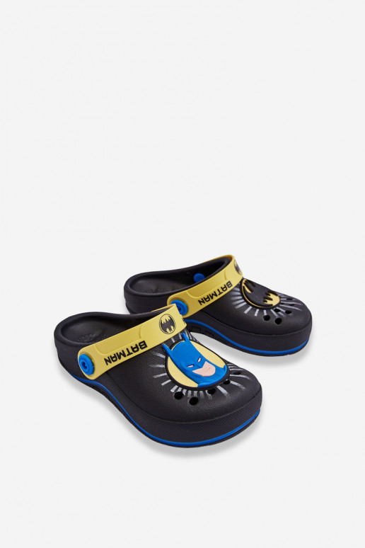 Vaikiškos crocs stiliaus šlepetės Batman Grendene Kids JJ385005 juodos spalvos