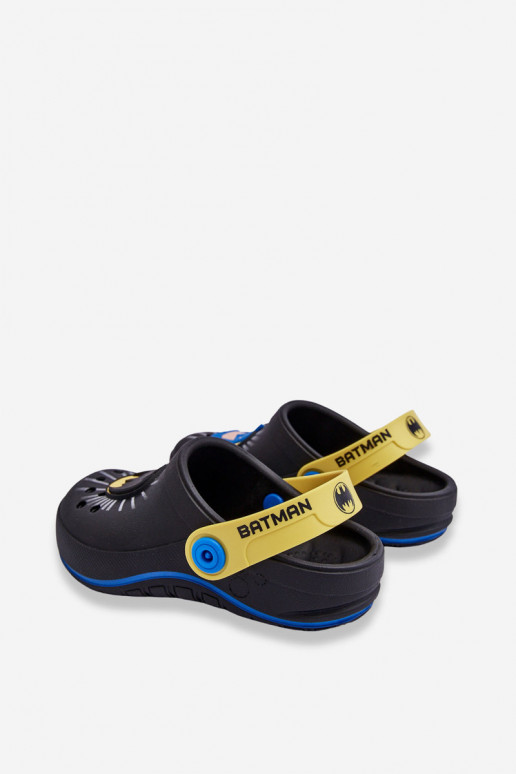 Vaikiškos crocs stiliaus šlepetės Batman Grendene Kids JJ385005 juodos spalvos
