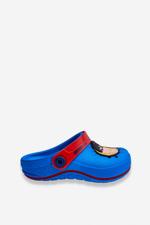 Vaikiškos crocs stiliaus šlepetės Superman Grendene Kids JJ385004 mėlynos spalvos