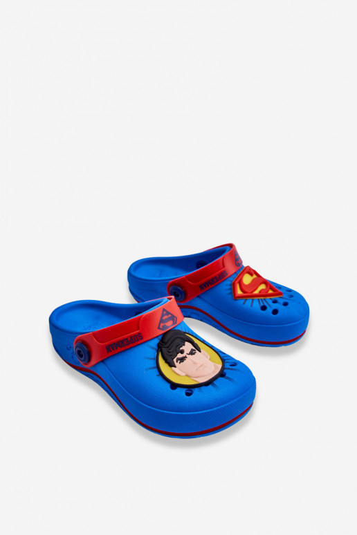 Vaikiškos crocs stiliaus šlepetės Superman Grendene Kids JJ385004 mėlynos spalvos