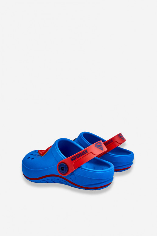 Vaikiškos crocs stiliaus šlepetės Superman Grendene Kids JJ385004 mėlynos spalvos
