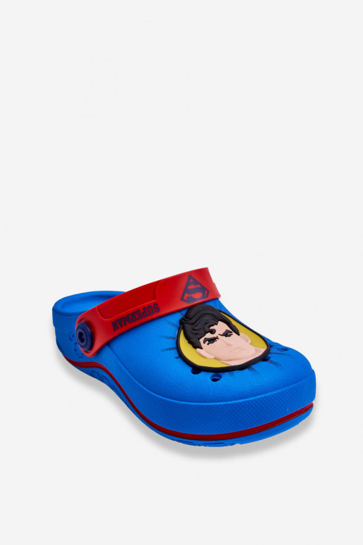 Vaikiškos crocs stiliaus šlepetės Superman Grendene Kids JJ385004 mėlynos spalvos
