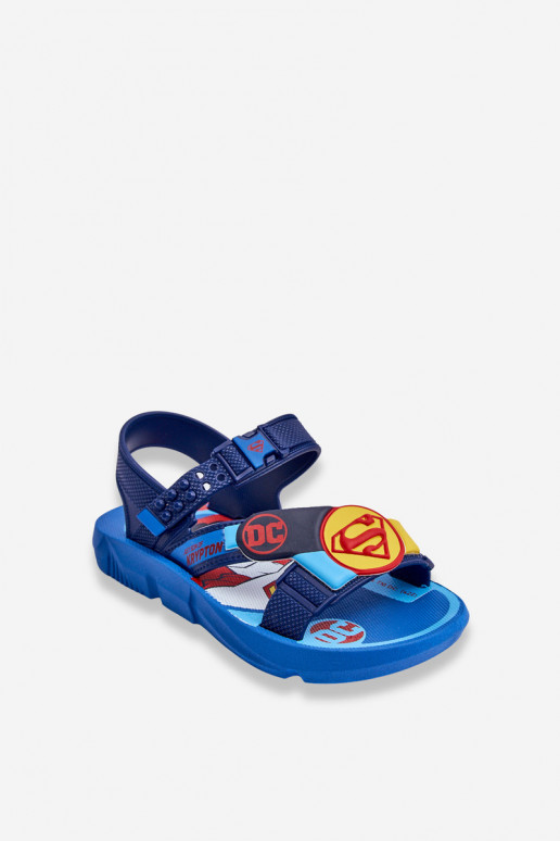 Vaikiškos basutės Superman Grendene Kids JJ385050 mėlynos spalvos