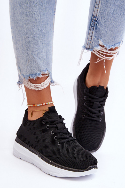 Suvarstomi sportiniai bateliai juodos spalvos Lavarone