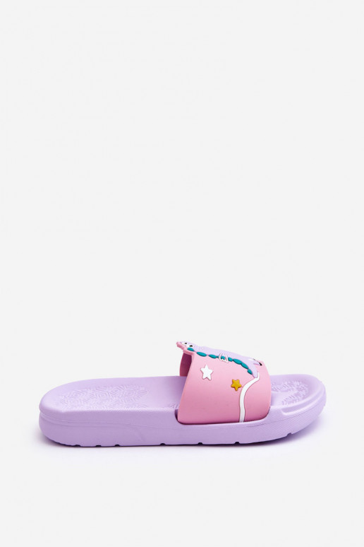 Vaikiškos šlepetės T-Rex Violetinės spalvos Bernis