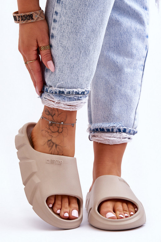  Lengvos šlepetės Big Star LL274593 smėlio spalvos