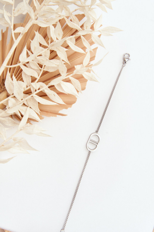 Apyrankė iš nerūdijančio plieno sidabro spalvos