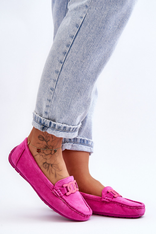 Zomšiniai mokasinai rožinės spalvos Rabell