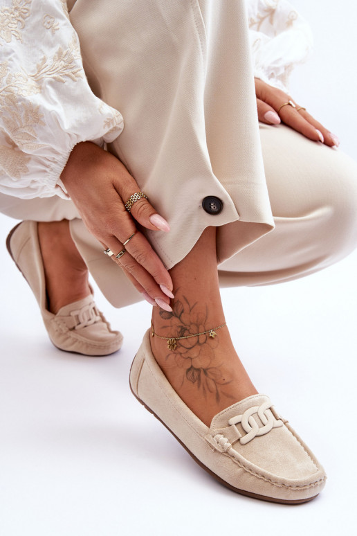 Zomšiniai mokasinai smėlio spalvos Rabell Zomšiniai mokasinai smėlio spalvos Rabell