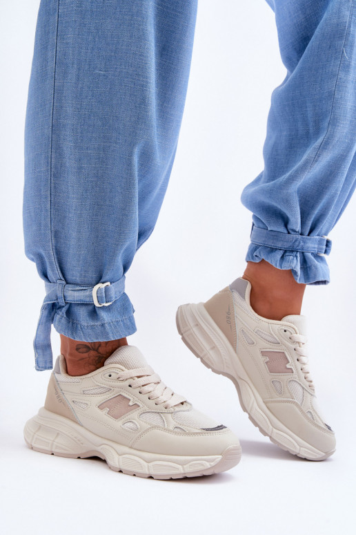 sportiniai bateliai su tinkleliu smėlio spalvos Venice