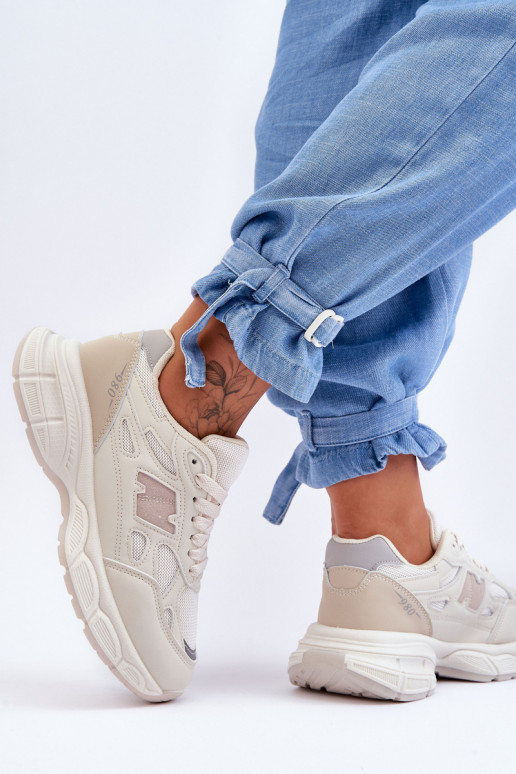 sportiniai bateliai su tinkleliu smėlio spalvos Venice