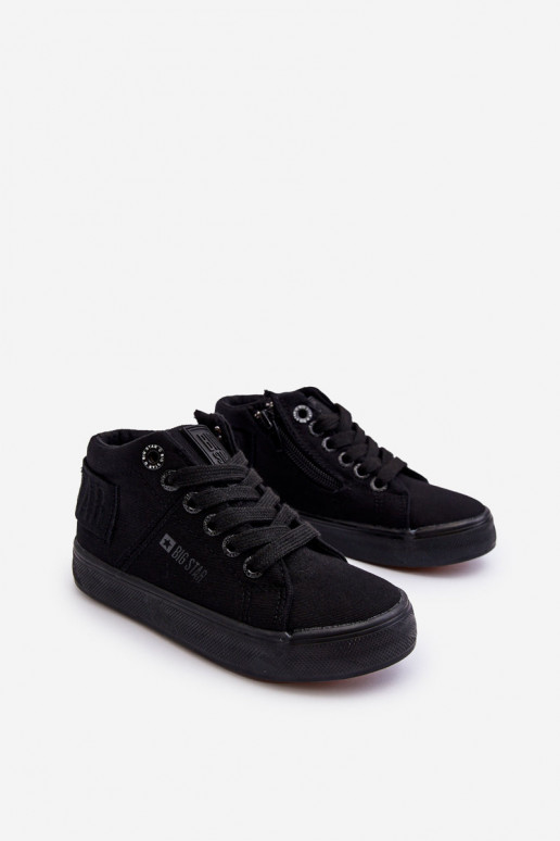 Vaikiški Klasikinio modelio laisvalaikio batai su auliuku Big Star LL374001 juodos spalvos