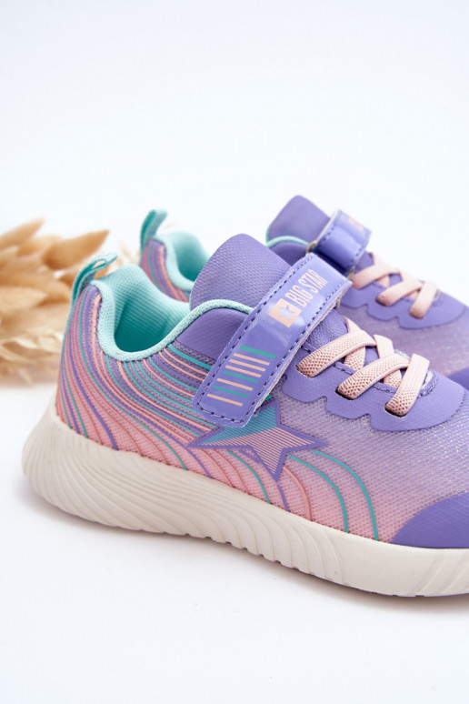 Vaikiški sportiniai bateliai Memory Foam System Big Star LL374151 Violetinės spalvos