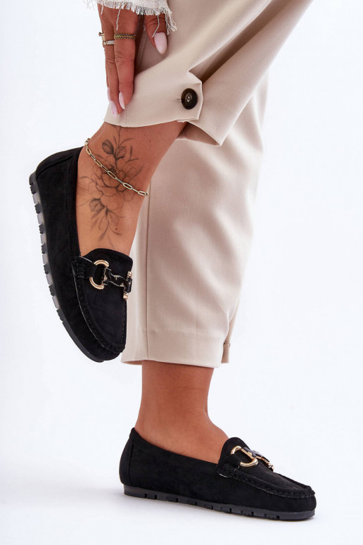 Zomšiniai mokasinai su ornamentais žalios spalvos Dionira