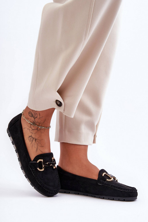 Zomšiniai mokasinai su ornamentais žalios spalvos Dionira