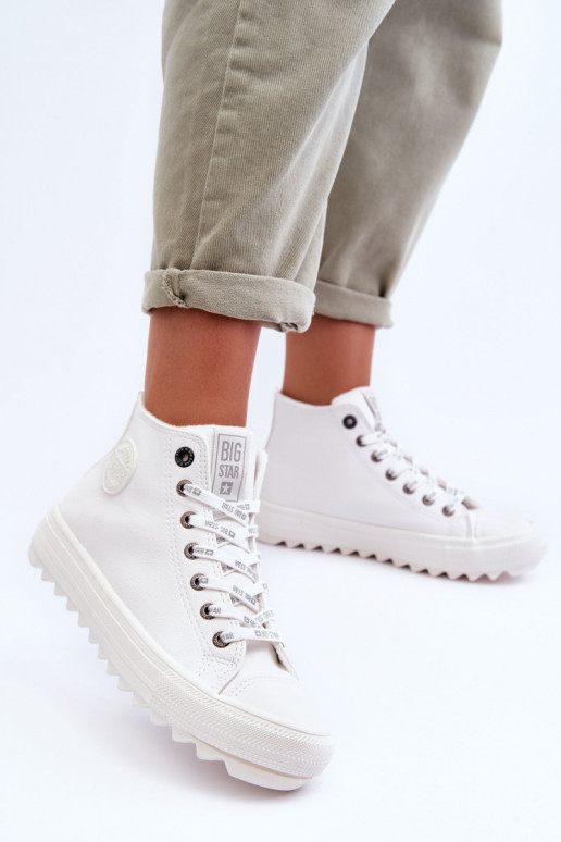 Laisvalaikio bateliai Big Star pašiltinti baltos spalvos GG274108
