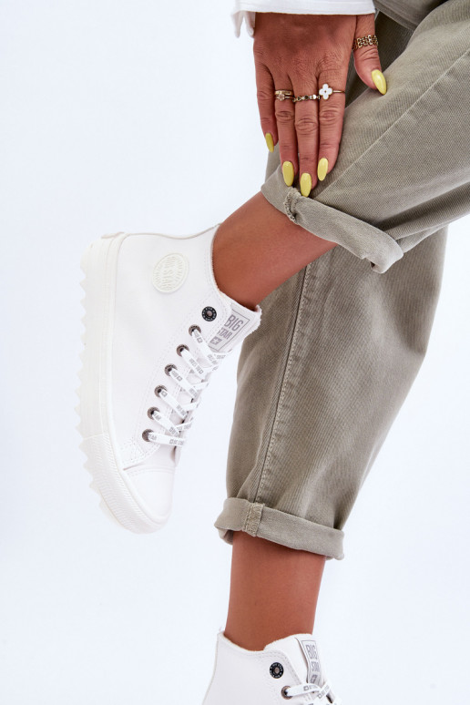 Laisvalaikio bateliai Big Star pašiltinti baltos spalvos GG274108