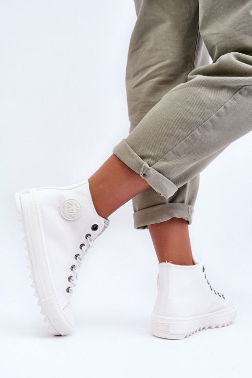 Laisvalaikio bateliai Big Star pašiltinti baltos spalvos GG274108