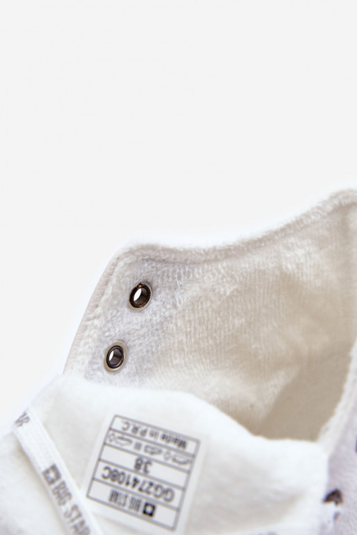 Laisvalaikio bateliai Big Star pašiltinti baltos spalvos GG274108