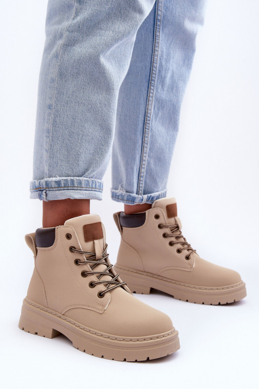 batai Aulinukai pašiltinti dramblio kaulo spalvos Corbin