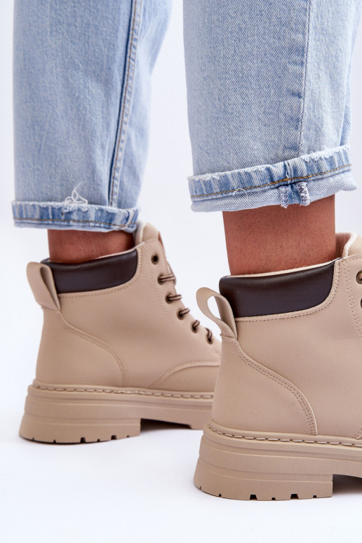 batai Aulinukai pašiltinti dramblio kaulo spalvos Corbin