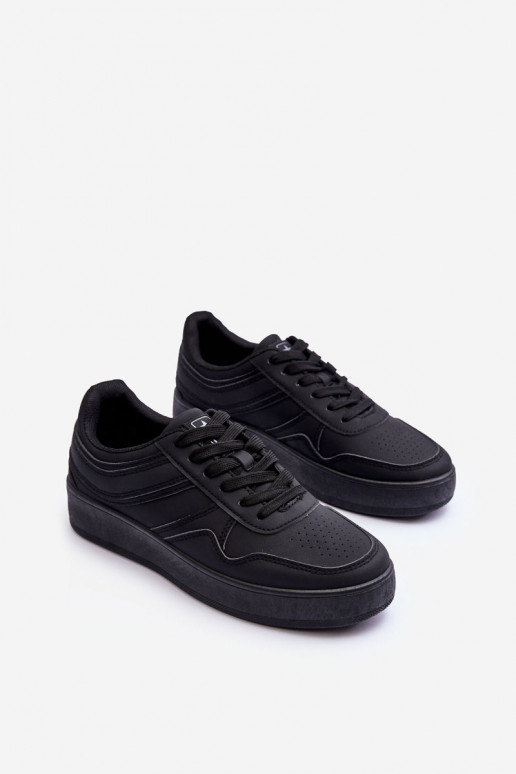 sportiniai bateliai su platforma juodos spalvos Pudina