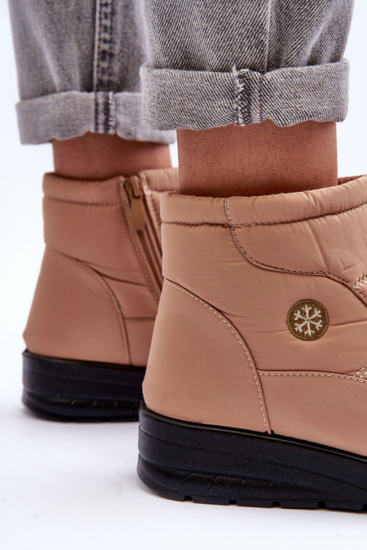 sniego batai  pašiltinti smėlio spalvos Helis