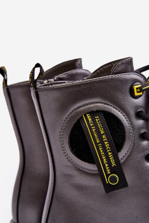 Šilti vaikiški batai batai pilkos spalvos Iomare