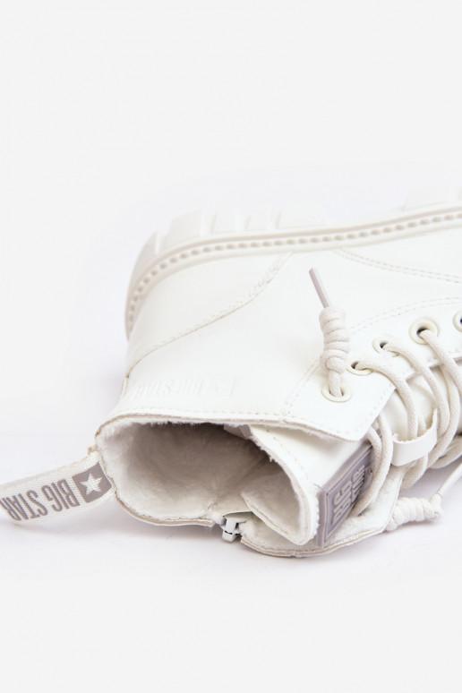 pašiltinti su lako efektu Aulinukai Vaikiški Big Star MM374142 baltos spalvos