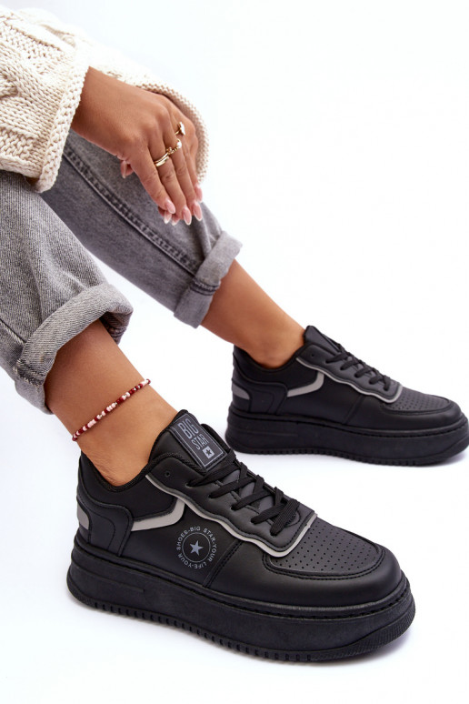 Moteriški sportiniai bateliai, sportbačiai Big Star MM274232 juodos spalvos