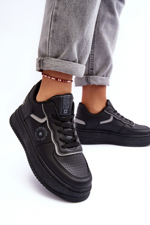 Moteriški sportiniai bateliai, sportbačiai Big Star MM274232 juodos spalvos