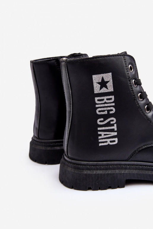 Aulinukai Vaikiški pašiltinti Big Star MM374152 juodos spalvos Aulinukai Vaikiški pašiltinti Big Star MM374152 juodos spalvos
