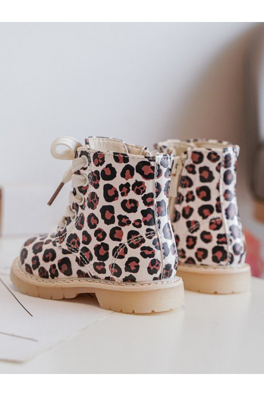 pašiltinti Aulinukai Vaikiški su užtrauktukais smėlio spalvos-rudos spalvos Dolida