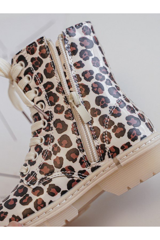 pašiltinti Aulinukai Vaikiški su užtrauktukais smėlio spalvos-rudos spalvos Dolida