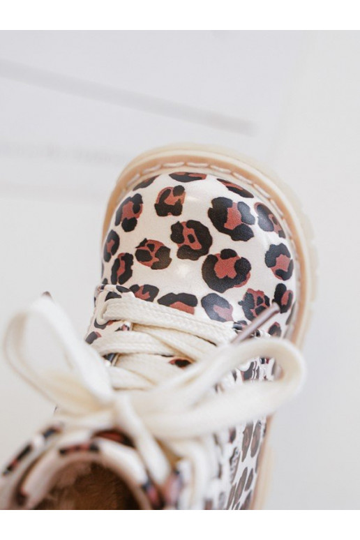 pašiltinti Aulinukai Vaikiški su užtrauktukais smėlio spalvos-rudos spalvos Dolida