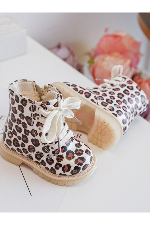 pašiltinti Aulinukai Vaikiški su užtrauktukais smėlio spalvos-rudos spalvos Dolida