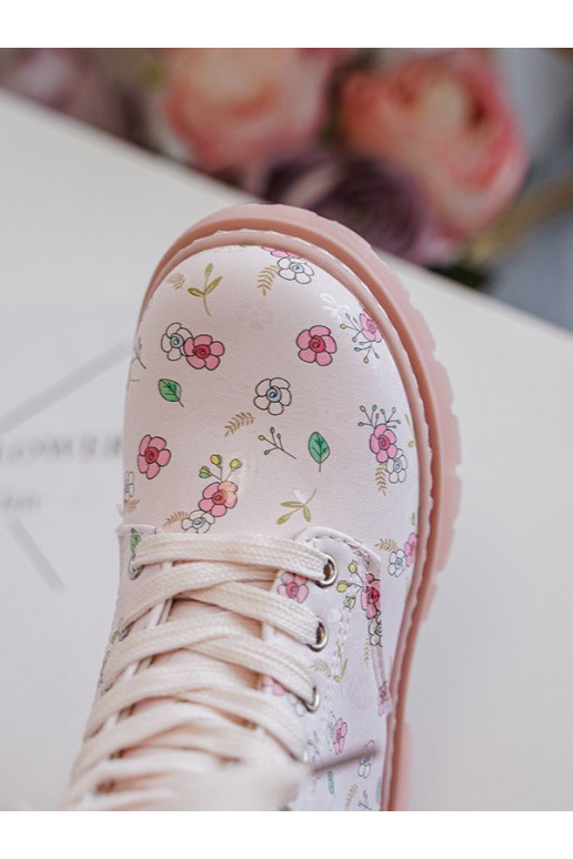 pašiltinti Aulinukai Vaikiški su užtrauktukais rožinės spalvos Dolida