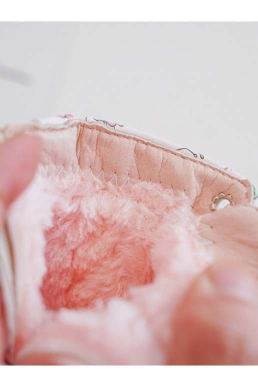 pašiltinti Aulinukai Vaikiški su užtrauktukais rožinės spalvos Dolida