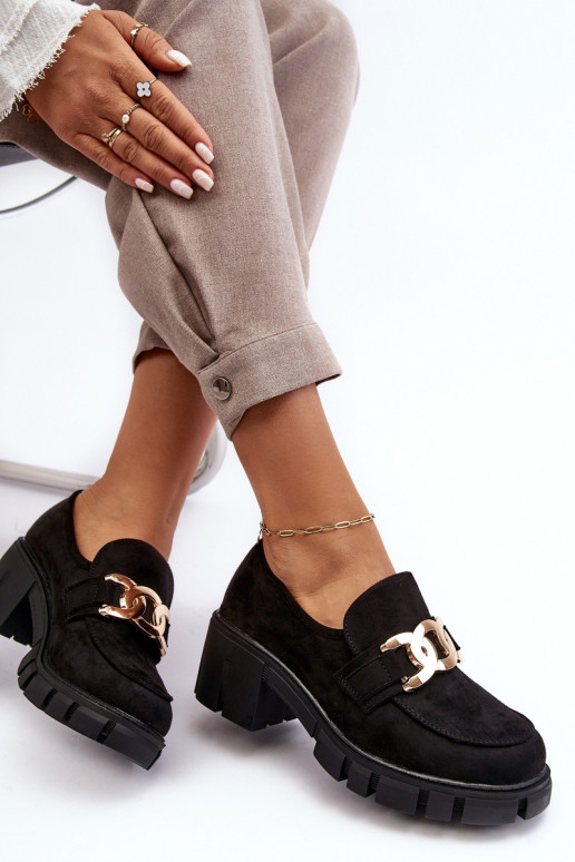 iš zomšos batai su ornamentais juodos spalvos Rullenes