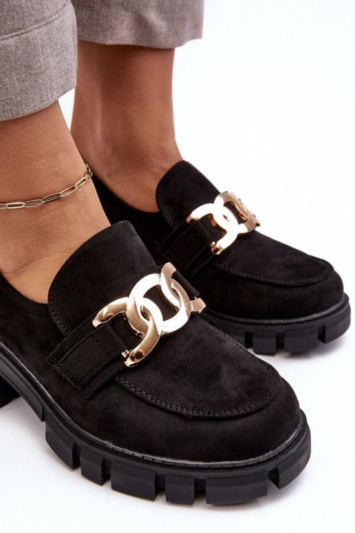 iš zomšos batai su ornamentais juodos spalvos Rullenes