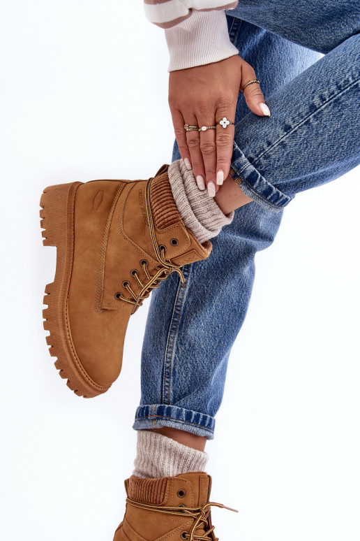 Šilti moteriški aulinukai rudos spalvos Cross Jeans MM2R4011C