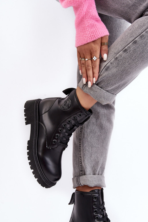 Aulinukai su raišteliais juodos spalvos Big Star MM274375