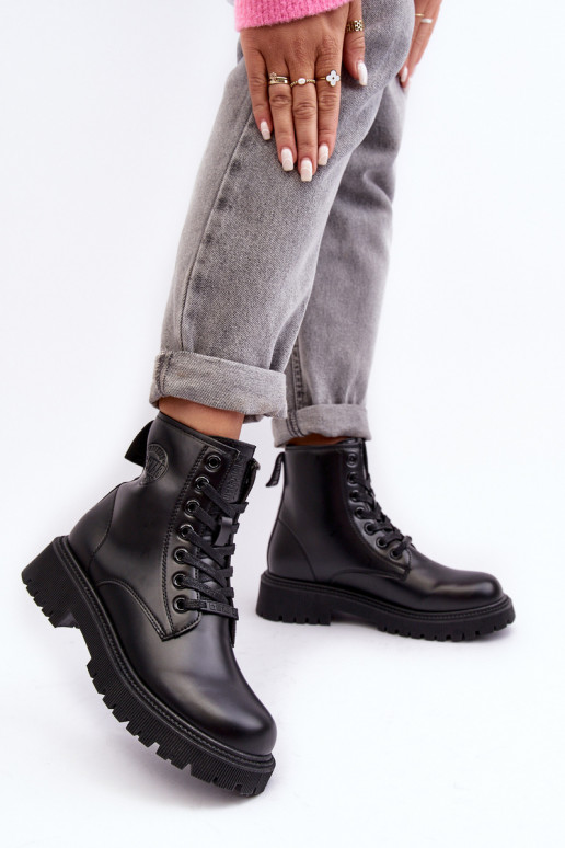 Aulinukai su raišteliais juodos spalvos Big Star MM274375