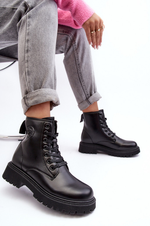 Aulinukai su raišteliais juodos spalvos Big Star MM274375