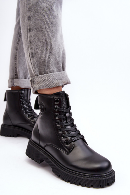 Aulinukai su raišteliais juodos spalvos Big Star MM274375