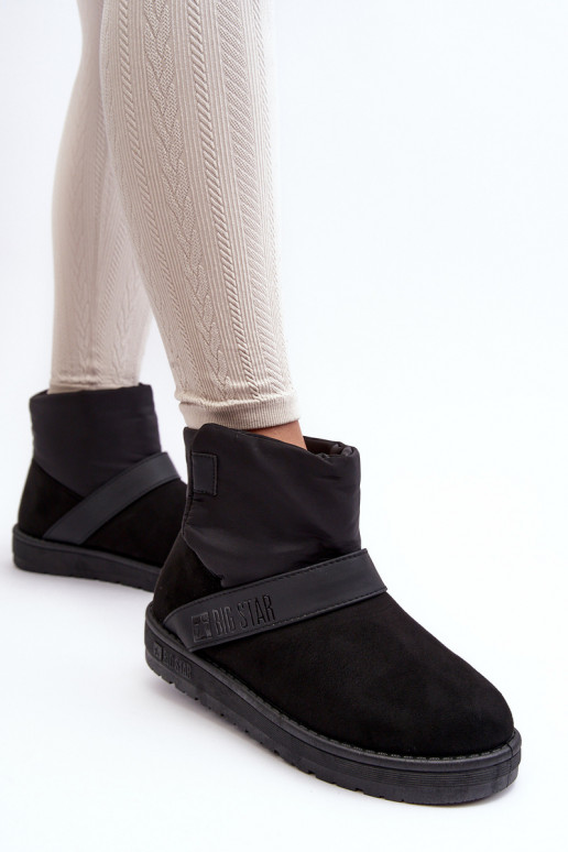 sniego batai pašiltinti su platforma juodos spalvos Big Star MM274151